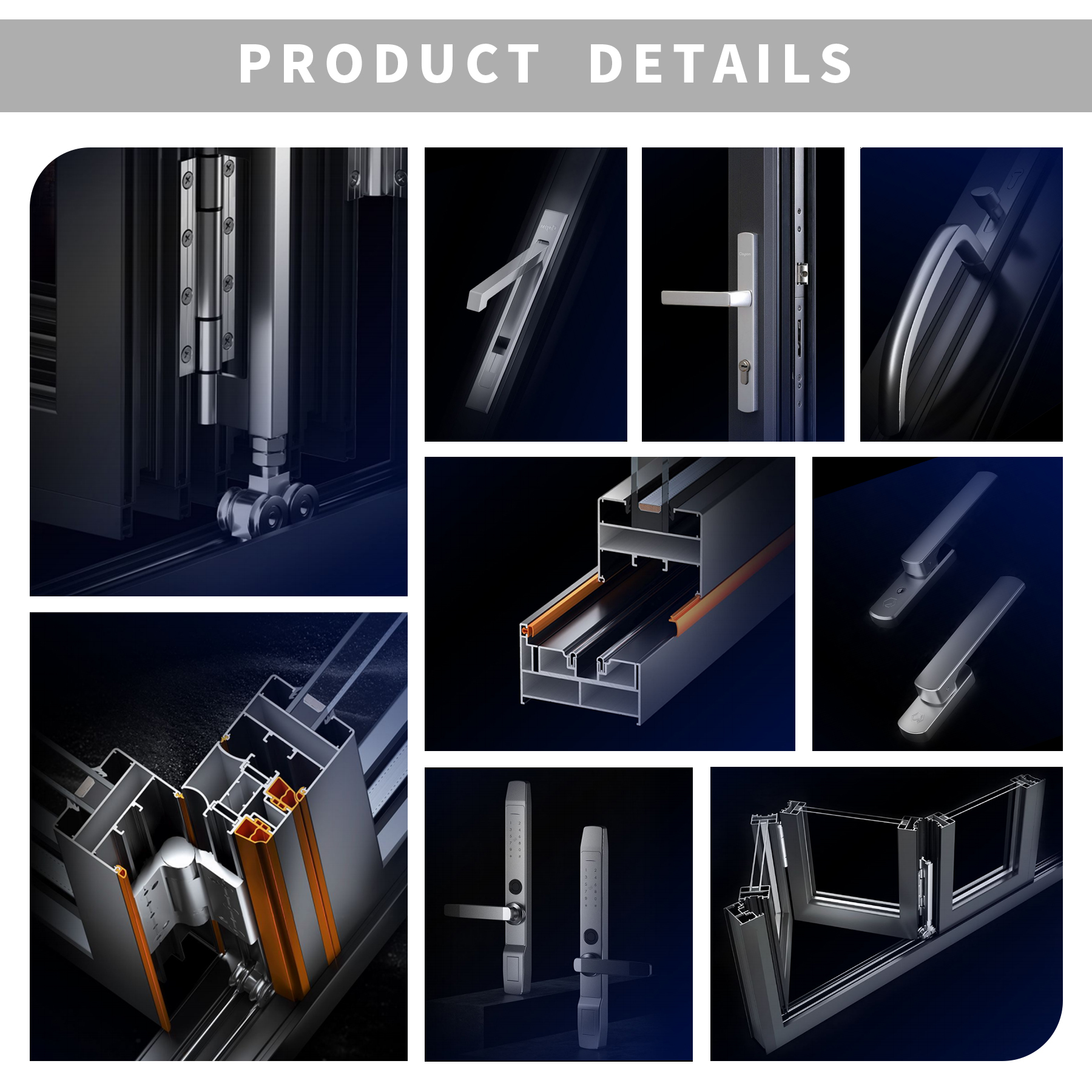 SUNGYE US Modern Aluminum Bifold Door Double Tempered Glass Foldable Doors Hurricane Resistance Exterior Folding Patio Door
