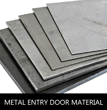 Metal entry door materials