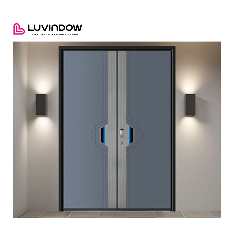 Luxury Custom Entry Series Villa Modern Main Doors Exterior Bullet Proof High Security Aluminum Entrance Doors Apartment Outdoor