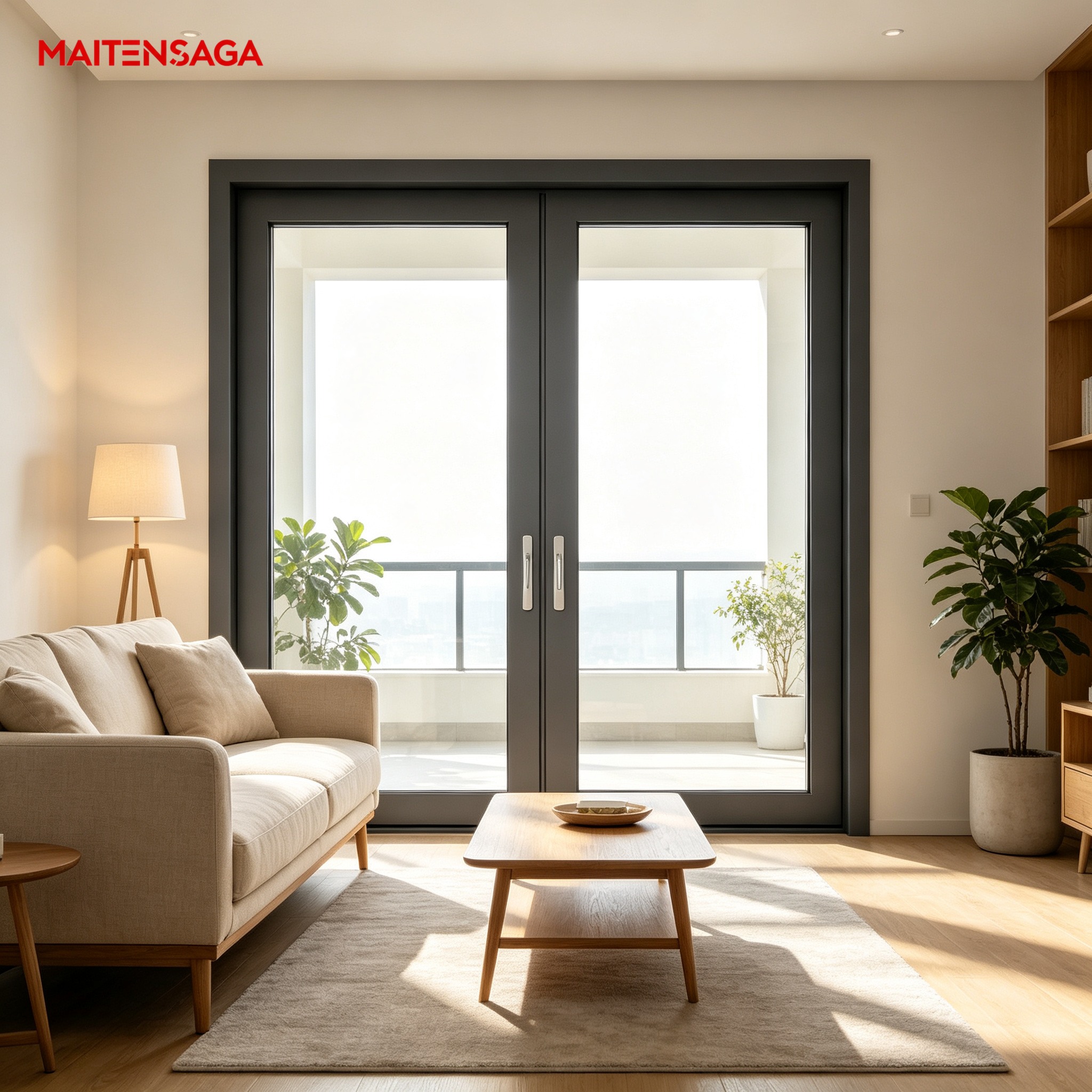 Aluminum Casement Window and Door System Custom Thermal Break Design for Villa and Residential Projects