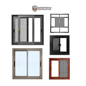 Modern Triple Glazed Aluminum Glass Sliding Windows With Screen & Mosquito Net