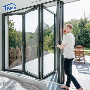 Modern Waterproof Aluminium Exterior Patio Accordion Folding Door