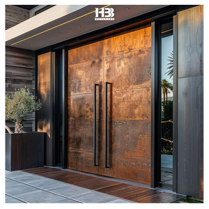 Modern Luxurious Villa Aluminum Panel Entry Door