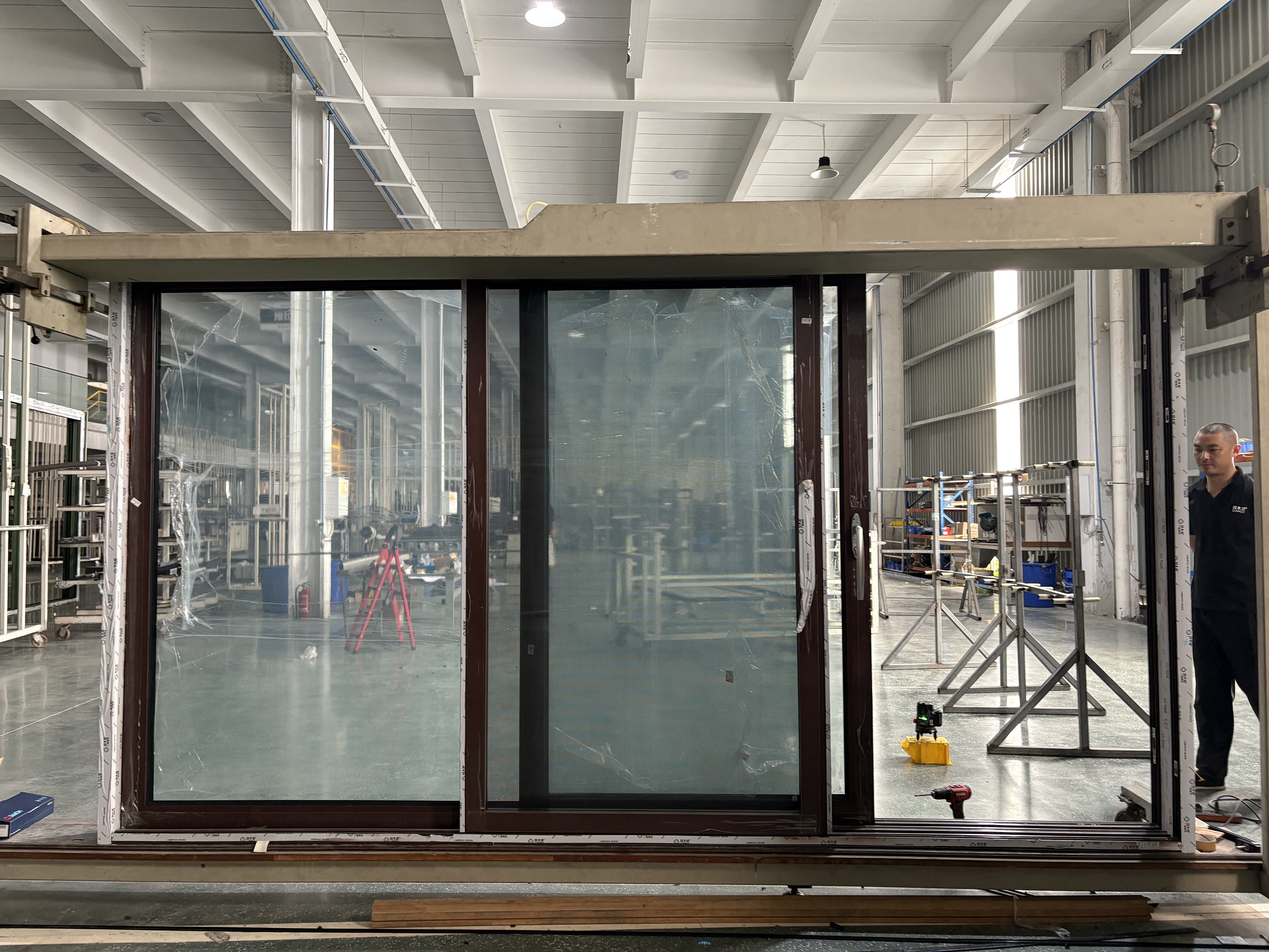 Big Glass Up to Ceiling Aluminum Aluminium Sliding Door with Soundproof Insulation Home Hotel Office Villa Patio
