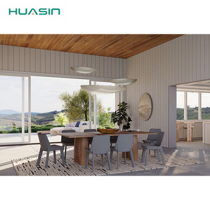 Huasin Aluminum Clad Wood Lift and Slide Patio Door Triple Pane Energy Efficient Thermal Break