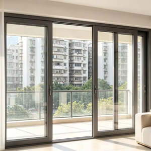 Airtight Aluminum Compression Sliding Door Heavy Duty Lift And Slide System For Villa Courtyard Commercial Use