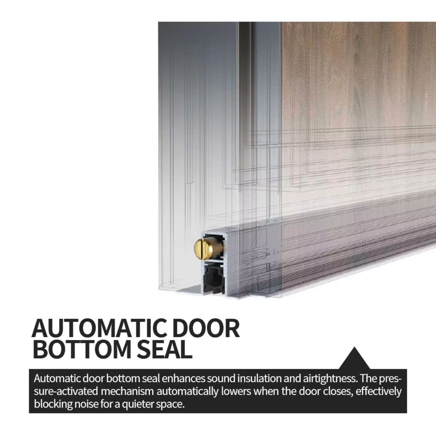 Factory Customized Self-closing Hidden Aluminum Frame Interior Door Frameless Invisible Door System for Modern Residential