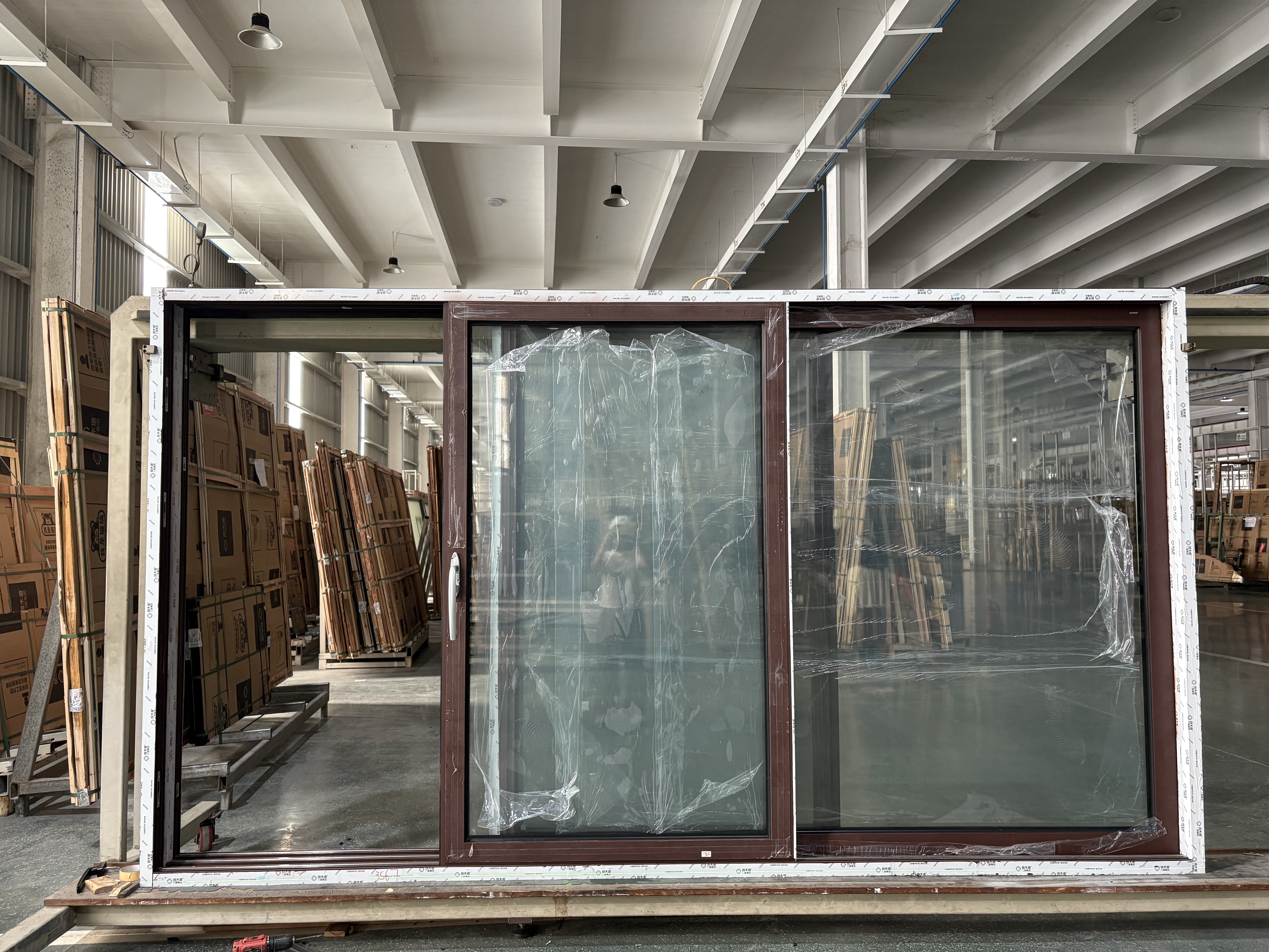 Big Glass Up to Ceiling Aluminum Aluminium Sliding Door with Soundproof Insulation Home Hotel Office Villa Patio