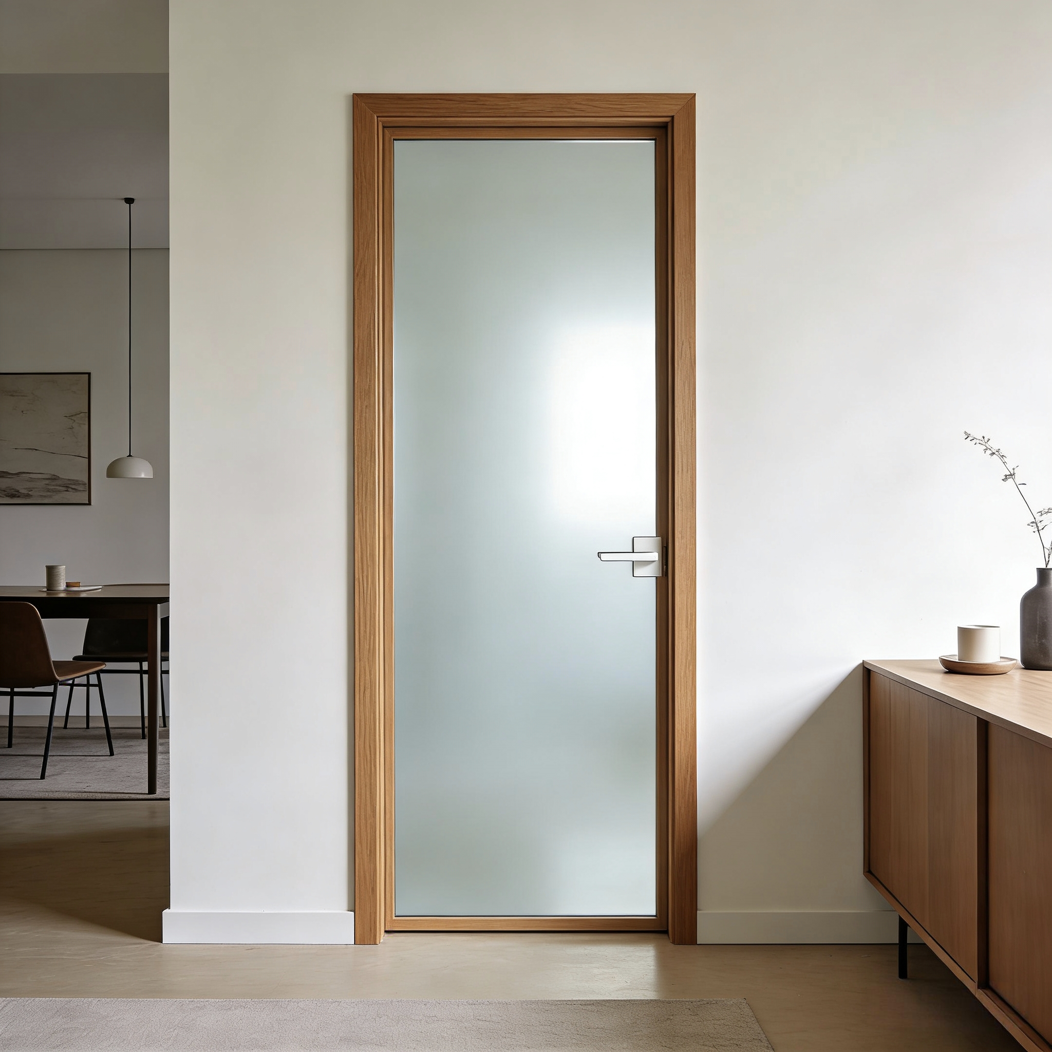 High Quality Interior Bathroom Door Waterproof Double Tempered High Privacy Glass Casement Doors For Flats Hotels Bedrooms