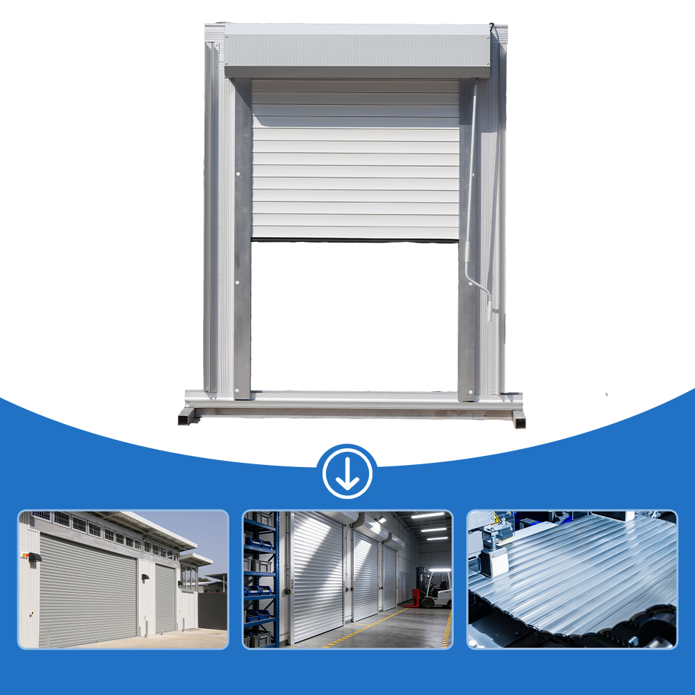 Aluminum Door Profile Automatic Security Fire Proof Aluminum Roller Shutter Door for Commercial Shop Store