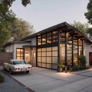 Thermal Break Aluminum Glass Sectional Door