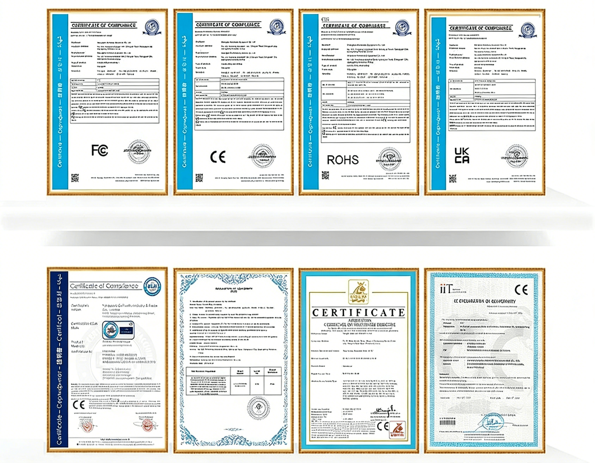 Compliance and Quality Certificates