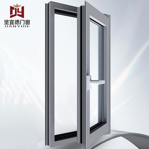 Aluminum alloy tilt turn insulated glass window