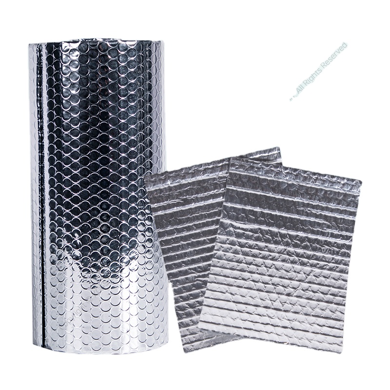 Factory Price 130gsm Double-Sided Reflective Aluminum Bubble Wrap Roll Thermal Insulation Sheet for Windows Warehouse Roof