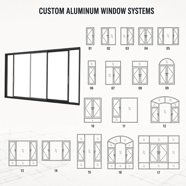 Factory Custom Heavy Duty Thermal Break Aluminum Casement Windows Low-E Double Glazed Glass for Commercial Building Contractors