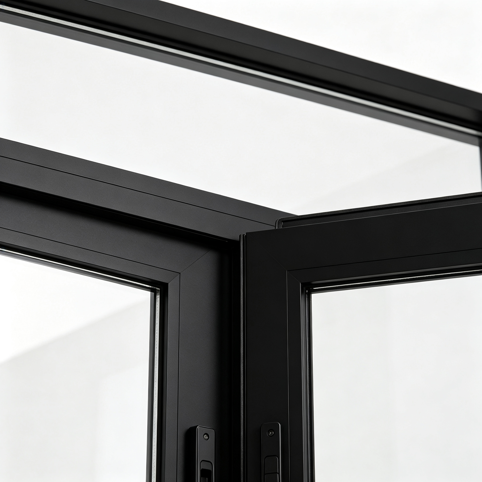 Thermal Break Aluminum Double Entry Door Double Glazed Glass Grand Entrance With Transom for Luxury Residential Homes