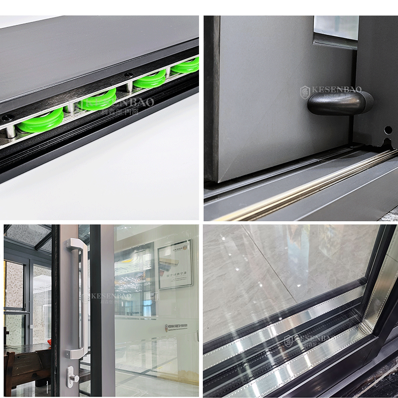 Heavy-Duty Commercial Modern Design Energy Efficient Double Glass Patio Door Aluminum Sliding Door