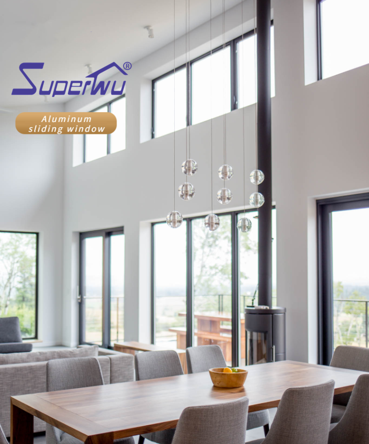 Customizable Modern Design and High Durability European Style Aluminum Crank Tall Awning Window