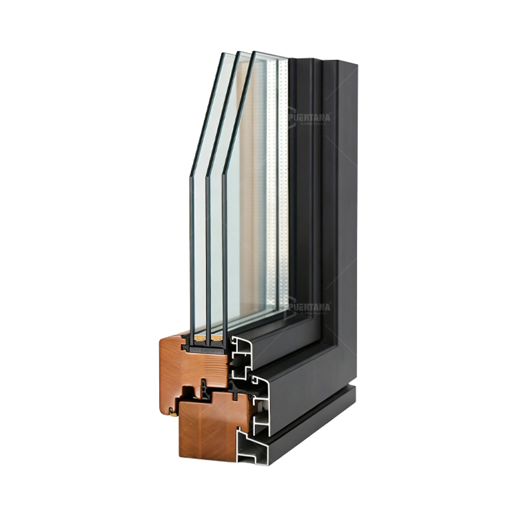 Wood Aluminum Passive House Windows And Doors For Home Residential Clad Wood Hopper Window