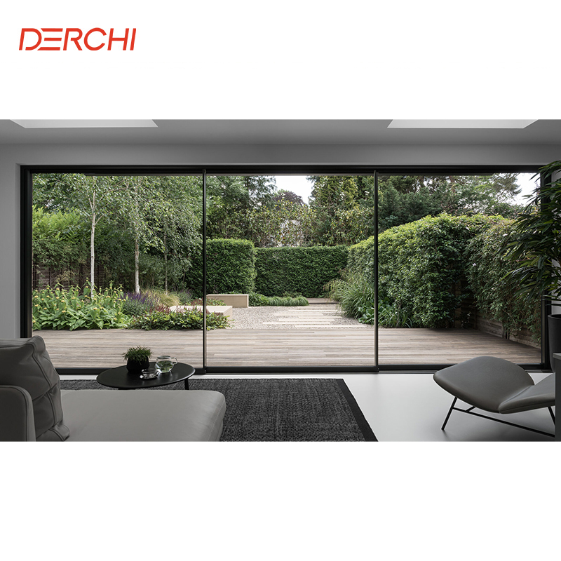 As2047 Australian Windows and Doors Double Glazed Stacker Doors Commercial Exterior Patio Panoramic Aluminum Sliding Doors