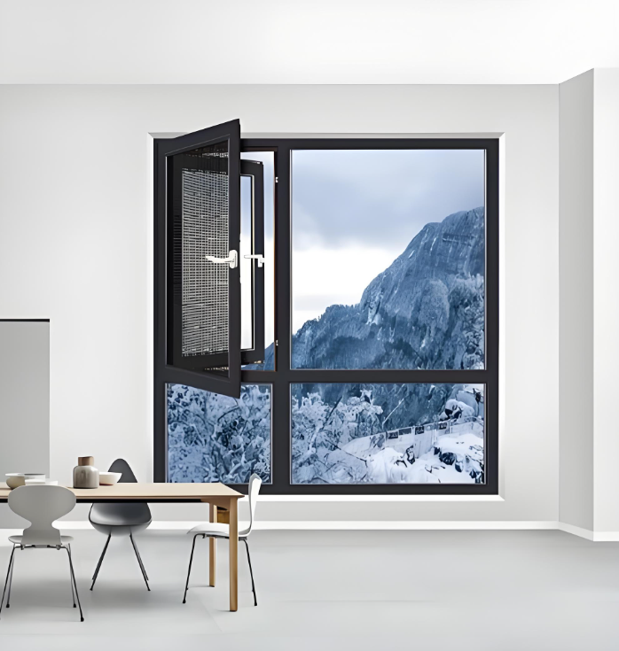 Factory Custom Triple &amp; Double Glazed Casement Windows Hurricane Proof Aluminum Swing Window and Sliding Window