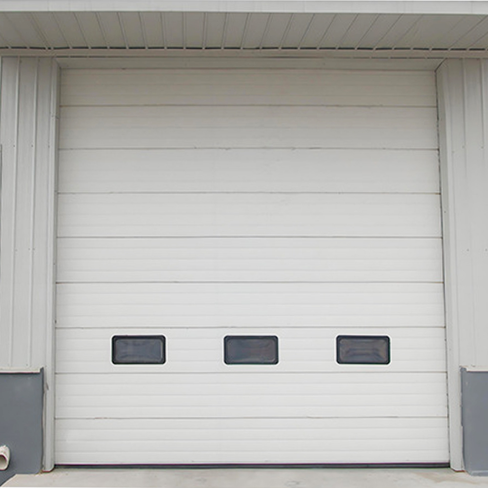 Custom Steel Industrial Sectional Door Overhead Garage Door for Courtyard Entrance