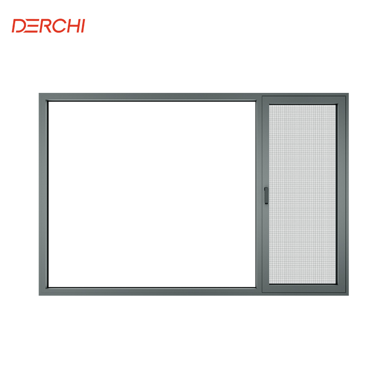 DERCHI Modern Minimalist Aluminum Windows Slim Narrow Frame Casement Style Energy Efficient windows For Residential