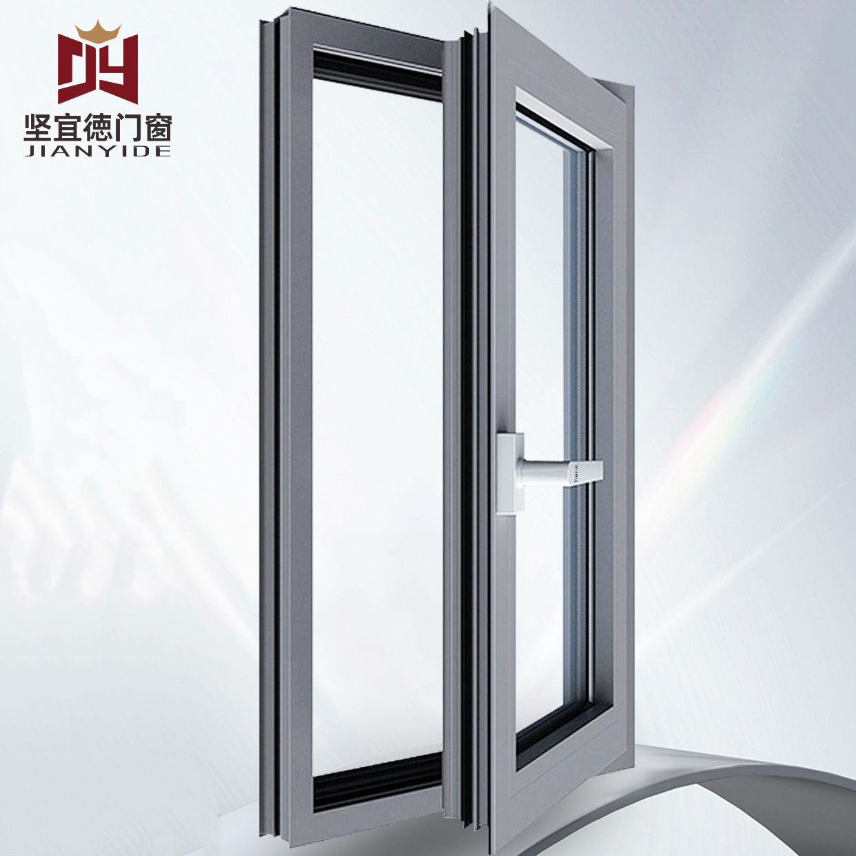OEM ODM Manufacturer's Modern Double Glazed Security Aluminum Swing Windows &amp; Doors Windproof Feature For Home/Apartment Use