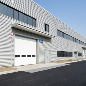 Aluminum Cutedoor Modern Industrial CE Certified Windproof Electric Side Opening Sectional Door