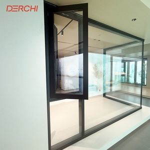 DERCHI Thermal Break Aluminum Casement Window Sound Insulation