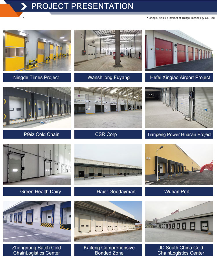 Custom Steel Industrial Sectional Door Overhead Garage Door for Courtyard Entrance