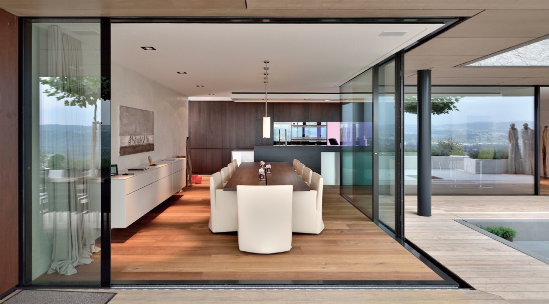 Superhouse NFRC Energy Saving Lift and Sliding Doors With High Thermal Insulation Performance Aluminum Patio Doors