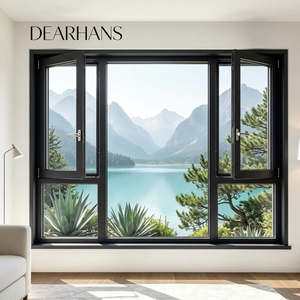 Soundproof Double Glazed Aluminium Casement Windows
