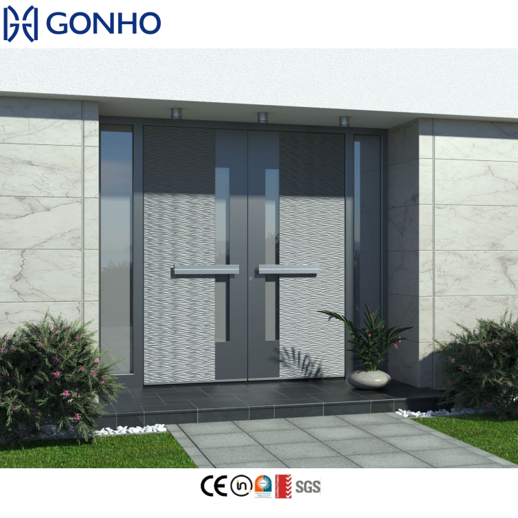 Modern Hurricane Proof Exterior Swing Aluminum Patio Bifold Doors with Glass