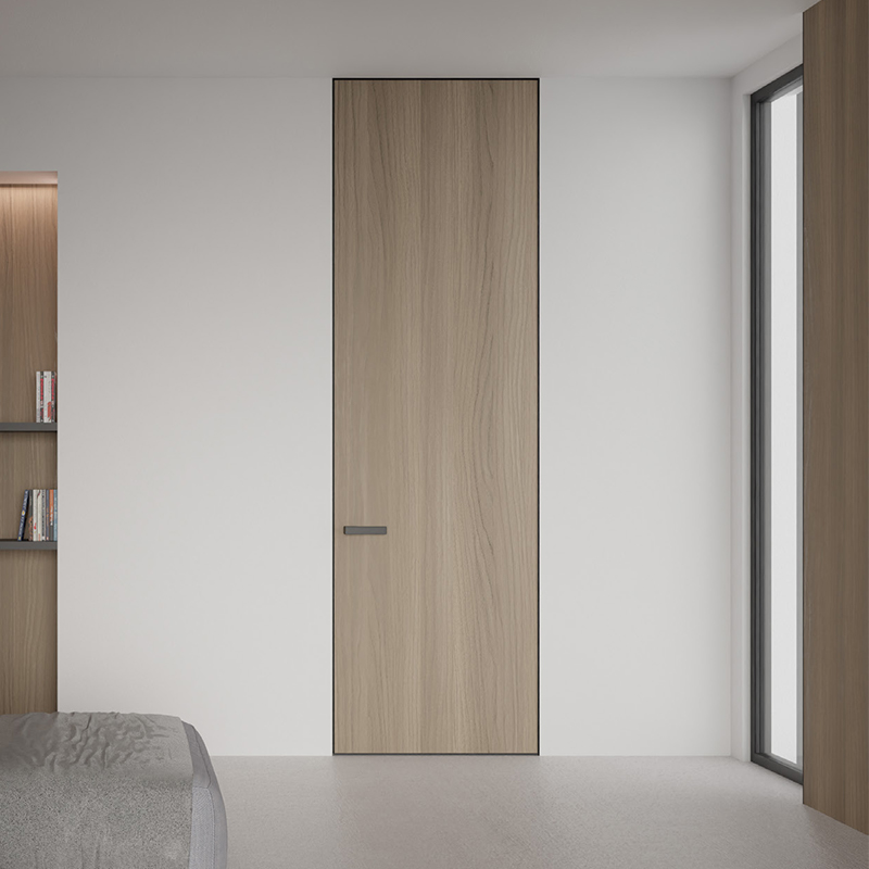Factory Customized Self-closing Hidden Aluminum Frame Interior Door Frameless Invisible Door System for Modern Residential