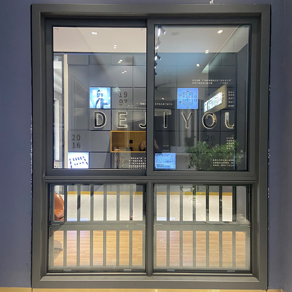 Australian Standard As2047 Soundproof Aluminum Framed Double Glazed Three or Two Track Aluminum Sliding windows With Flycreen