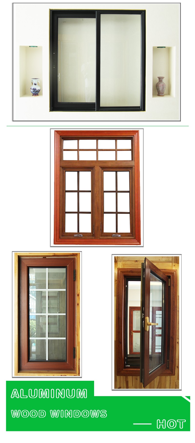 AS2047 Aluminium Frame Tilt Open Window Window Aluminium 3 Track Sliding windows Double Glazed Silidng Window
