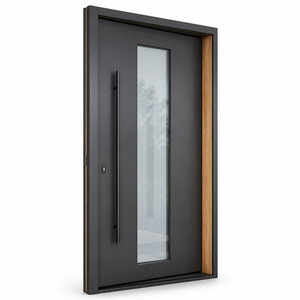 CE Certified Aluminum Clad Wood Villa Front Entrance Door