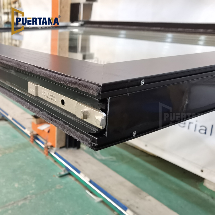 Thermal Break Aluminium Gas Strut Pass Through Window Top Hung Push Out Flip Up Awning Window