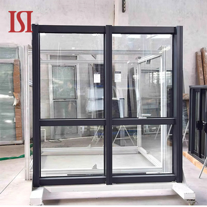 Soundproof Insulated Aluminum Double Glass Louver Window