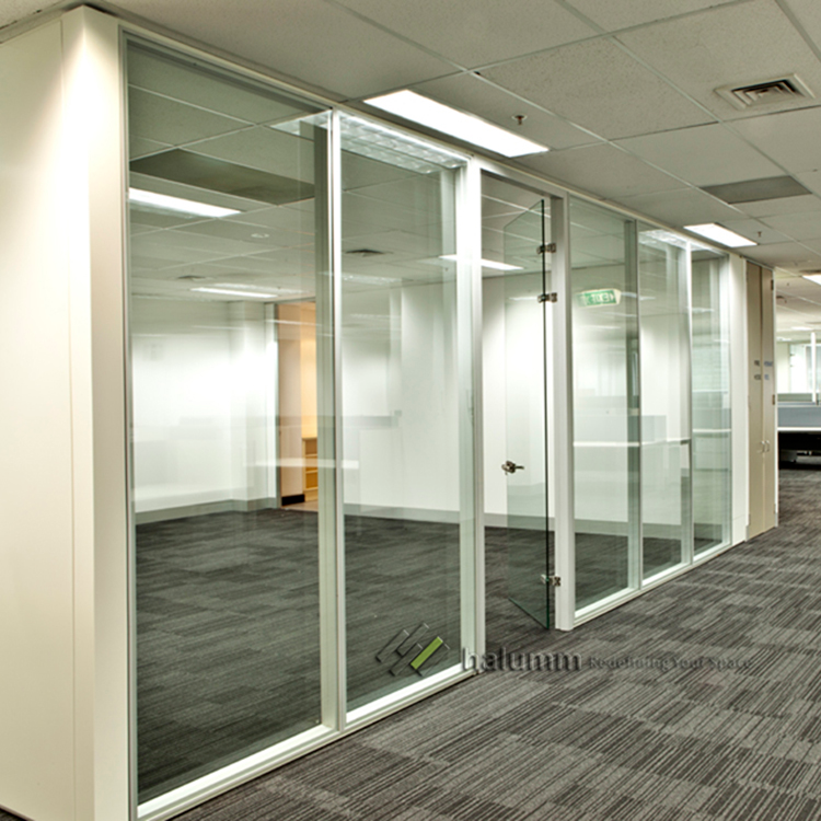 Steel Office Partition Wall System Sliding Aluminum Partitions Meeting Room Conference Space Privacy Divider