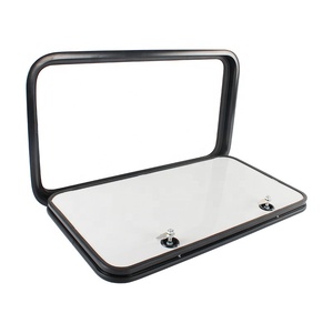 TYTXRV RV Accessories 347*295mm RV Hatch Door Lockable Aluminum Alloy Door Caravan Hatch Luggage Door