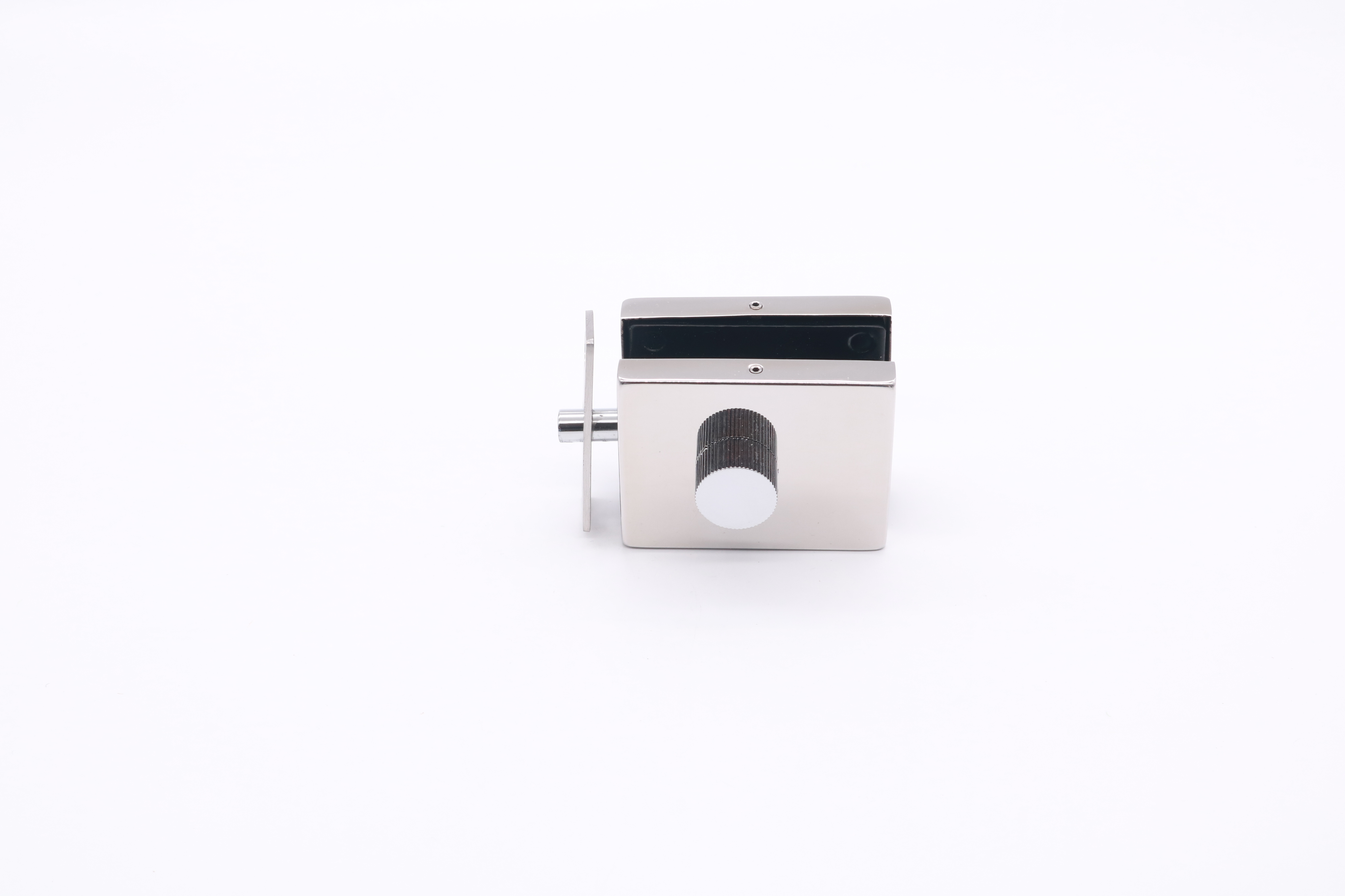 Square glass door lock glass to wall