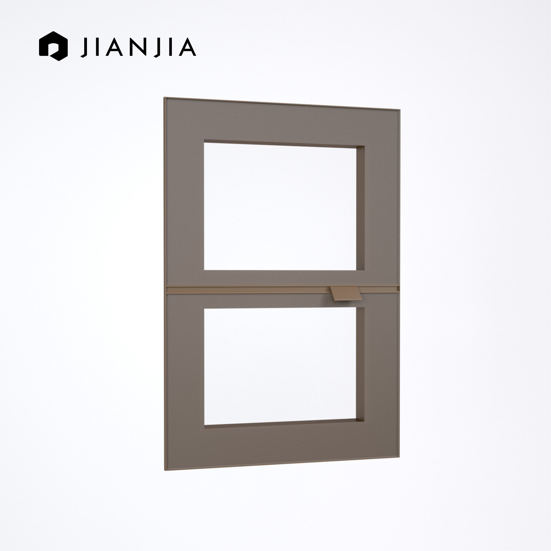 Matte Black Kitchen Cabinet Door with Aluminum Frame Anti-Corrosion Glass Aluminum Profile