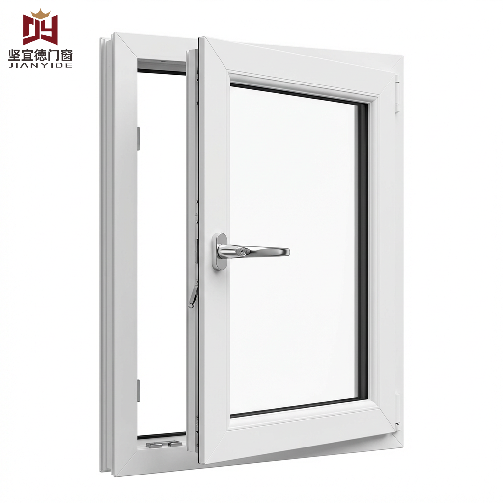 Energy Saving Multi-Chamber UPVC Casement Window | UV Resistant Triple Glazed Vinyl Window For Cold Climate