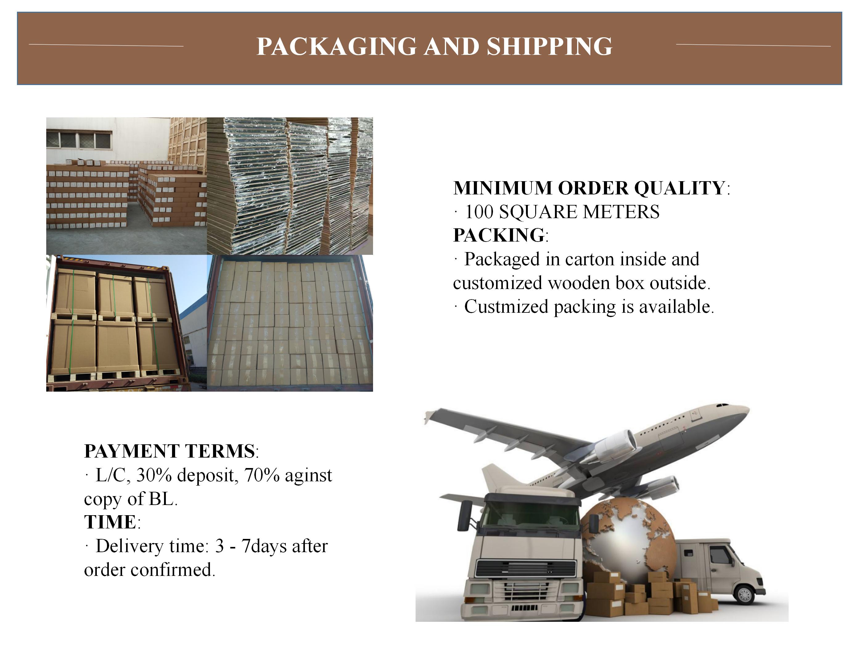 Packaging and Shipping