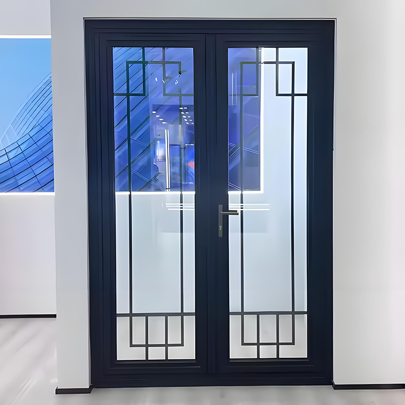 Double Swing Aluminum Casement Door Detail 1
