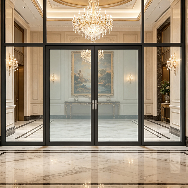 Long Lasting Aluminium Double Swinging Doors Swing Door for House
