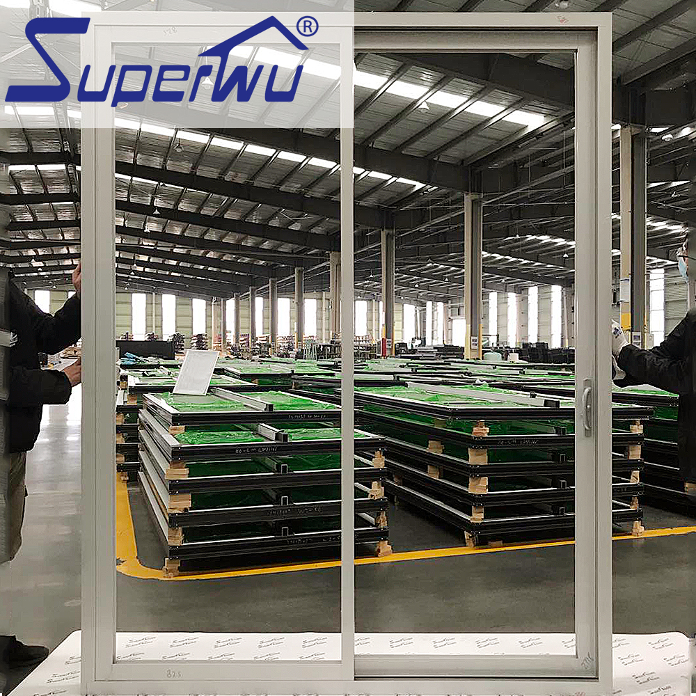 USA Style High Quality Commercial Double Glass Aluminum Sliding Doors Patio Bulletproof Security Sliding Door