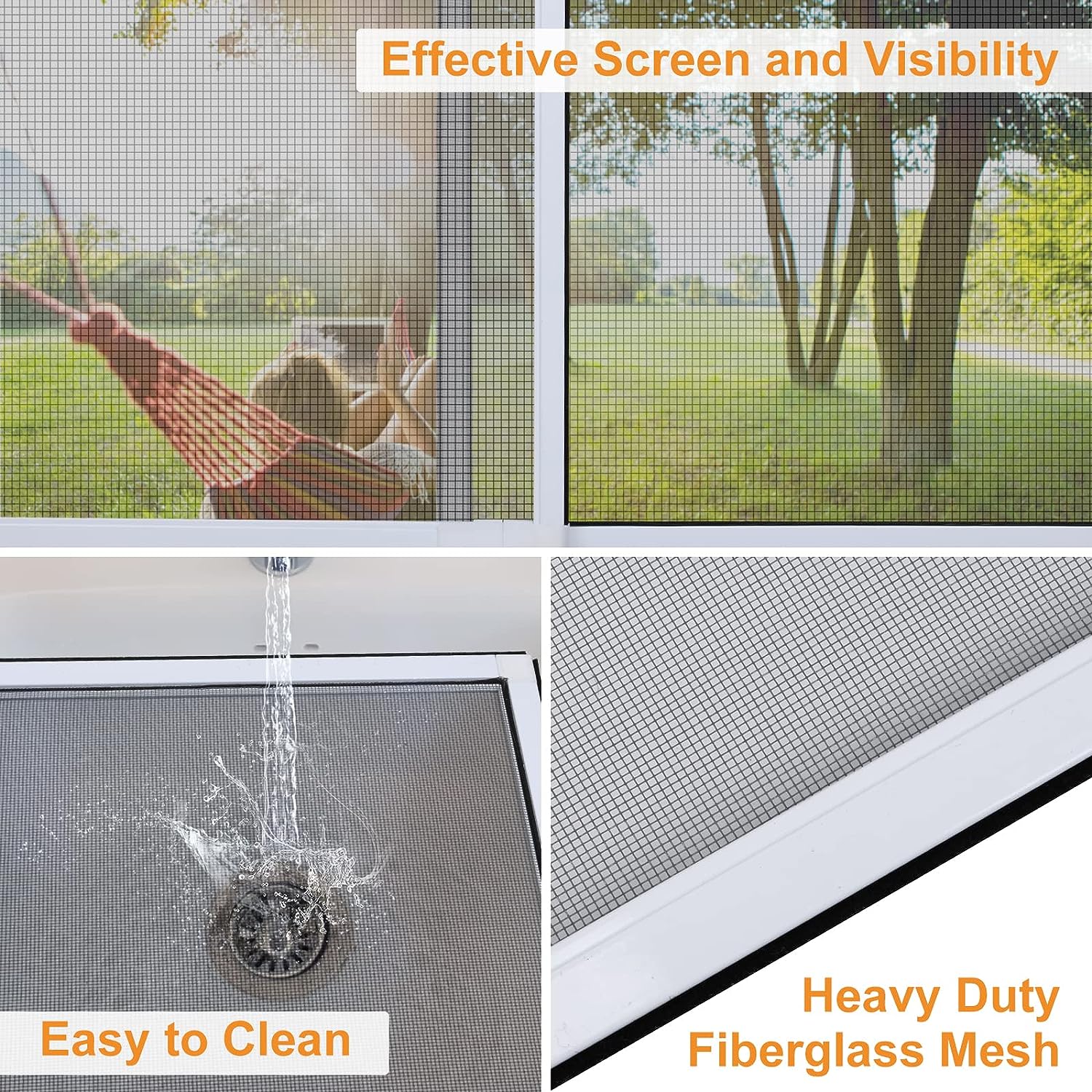 Hot Selling Adjustable Expandable Aluminum Door Windows Accessories Fly Insects Mosquito Mesh Sliding Screen Window Frame Kit